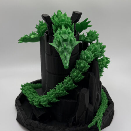 Green Dragon with mantel