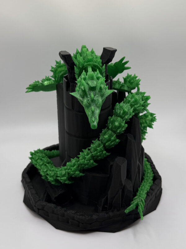 Green Dragon with mantel